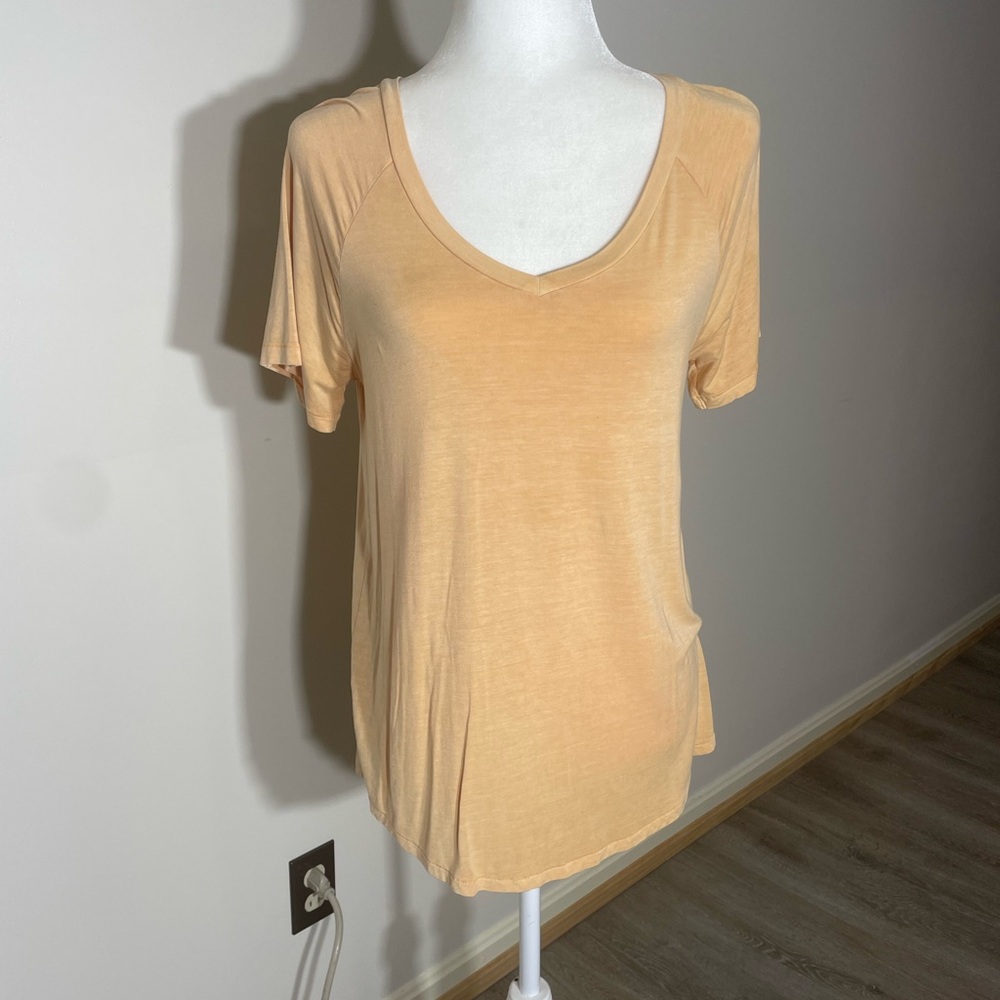 American Eagle Outfitters Orange Relaxed Short Sleeve Tee